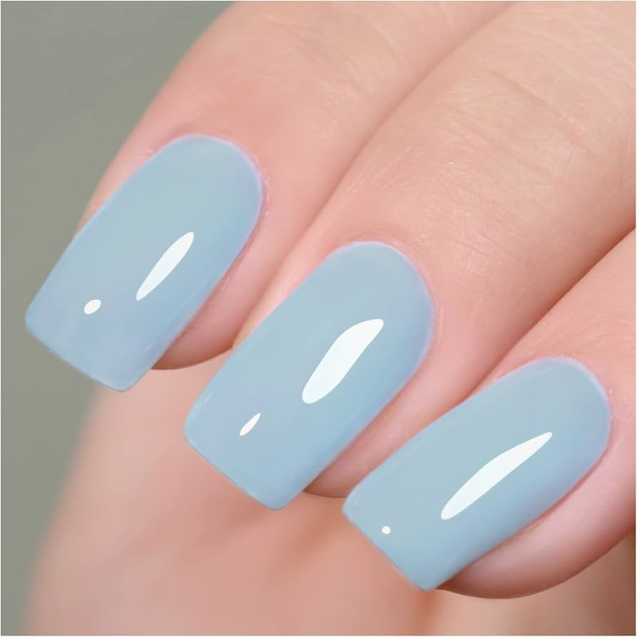 GAOY Pastel Gel Nail Polish, 16ml Baby Blue Soak Off UV Light Cure Gel Polish for Spring Summer S... | Amazon (US)