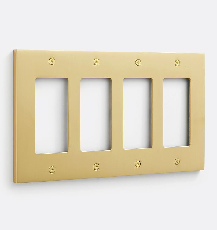 Fenton Quad GFCI Switchplate | Rejuvenation