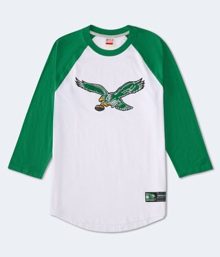 3/4 Sleeve Philadelphia Eagles Relaxed Raglan Tee | Aeropostale