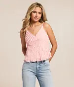 Lace Cropped Tank Top | Buckle
