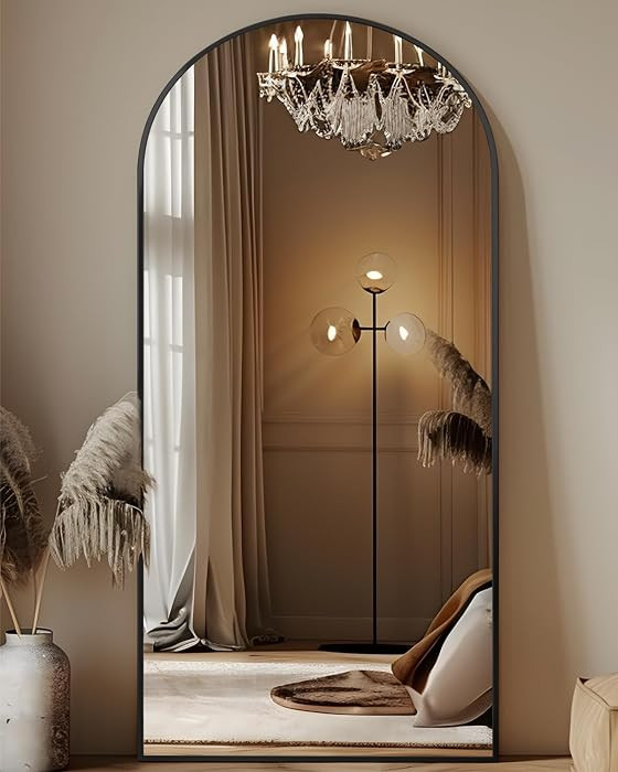 Antok Full Length Mirror, 68"x26" Floor Mirror, Arched Floor Standing Freestanding Arch Full Body... | Amazon (US)