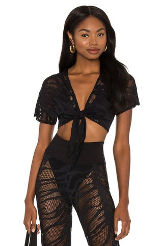 Beach Bunny Miller Crop in Black from Revolve.com | Revolve Clothing (Global)