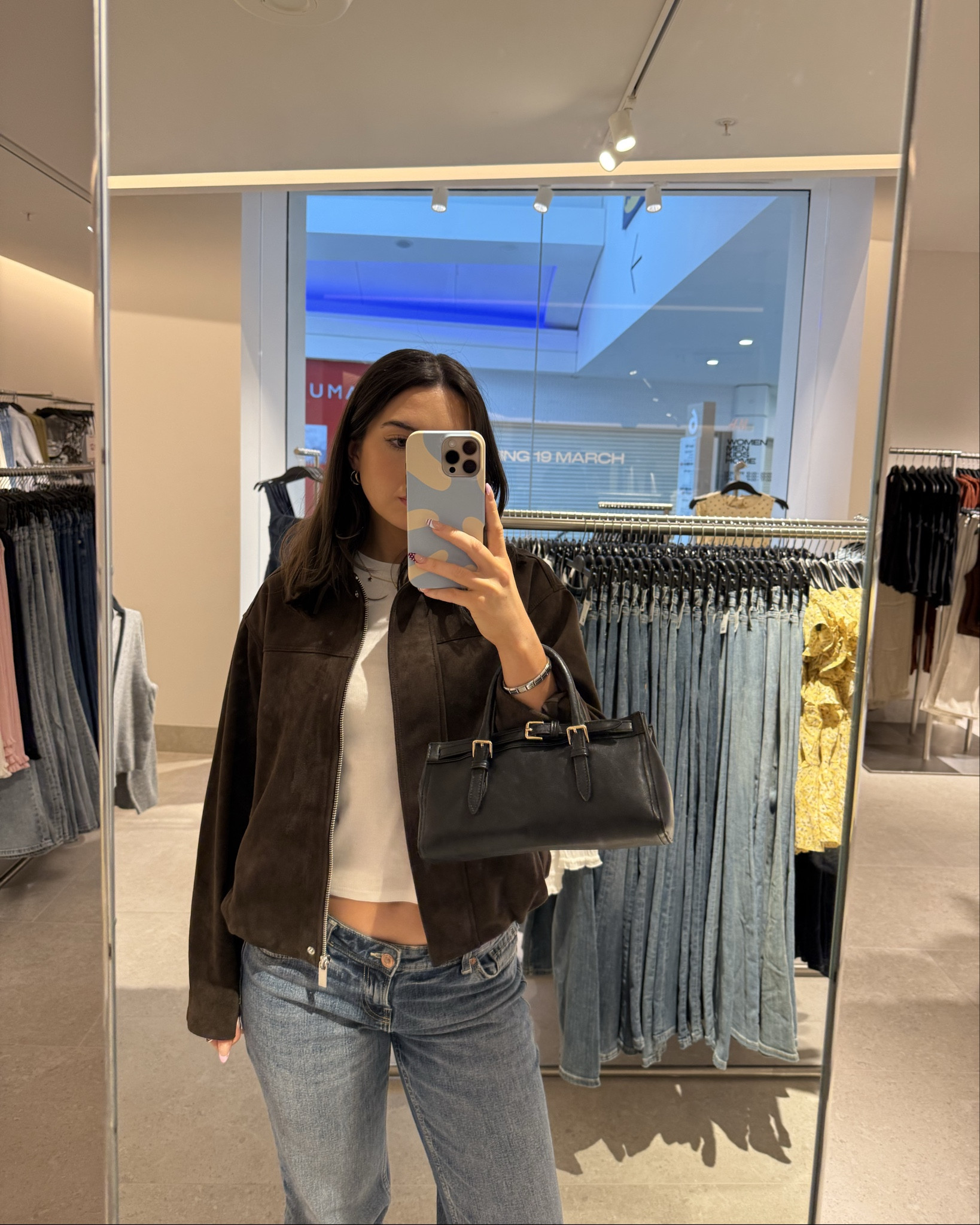 Spring outfit 
Suede brown jacket 

#LTKbag #LTKspring #LTKuk