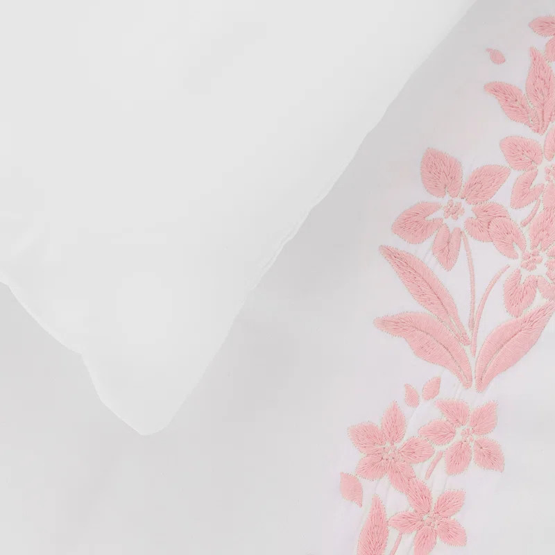 Climbing Flowers 100% Cotton Sateen Duvet Cover Set | Wayfair North America