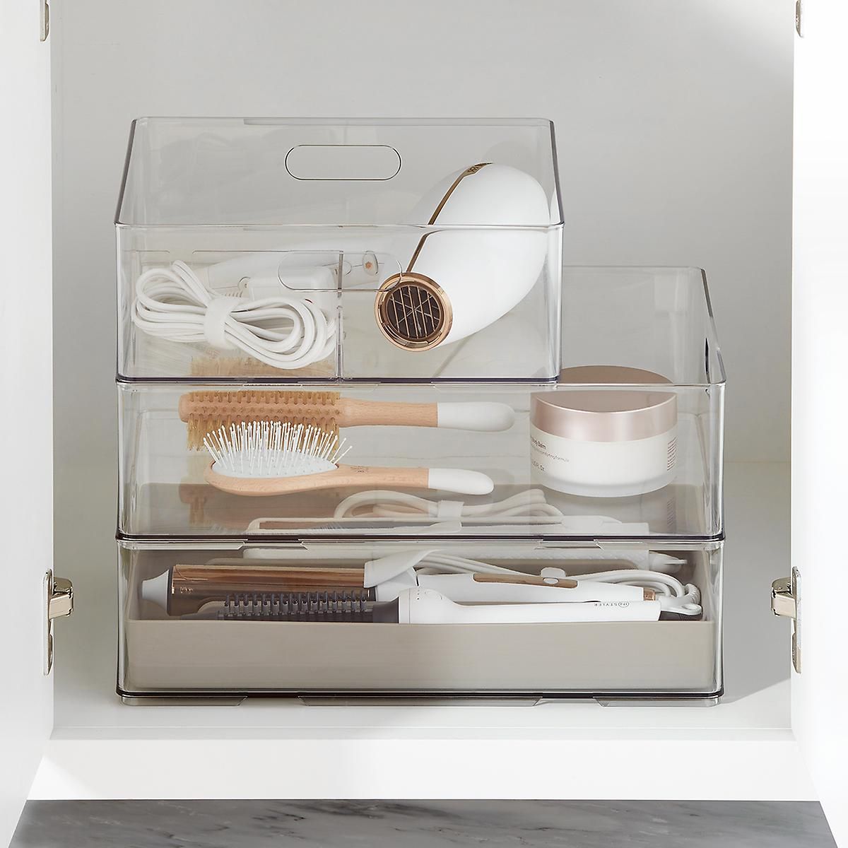 The Home Edit by iDesign Hair Tool Trio with Heat-Resistant Tray Solution | The Container Store