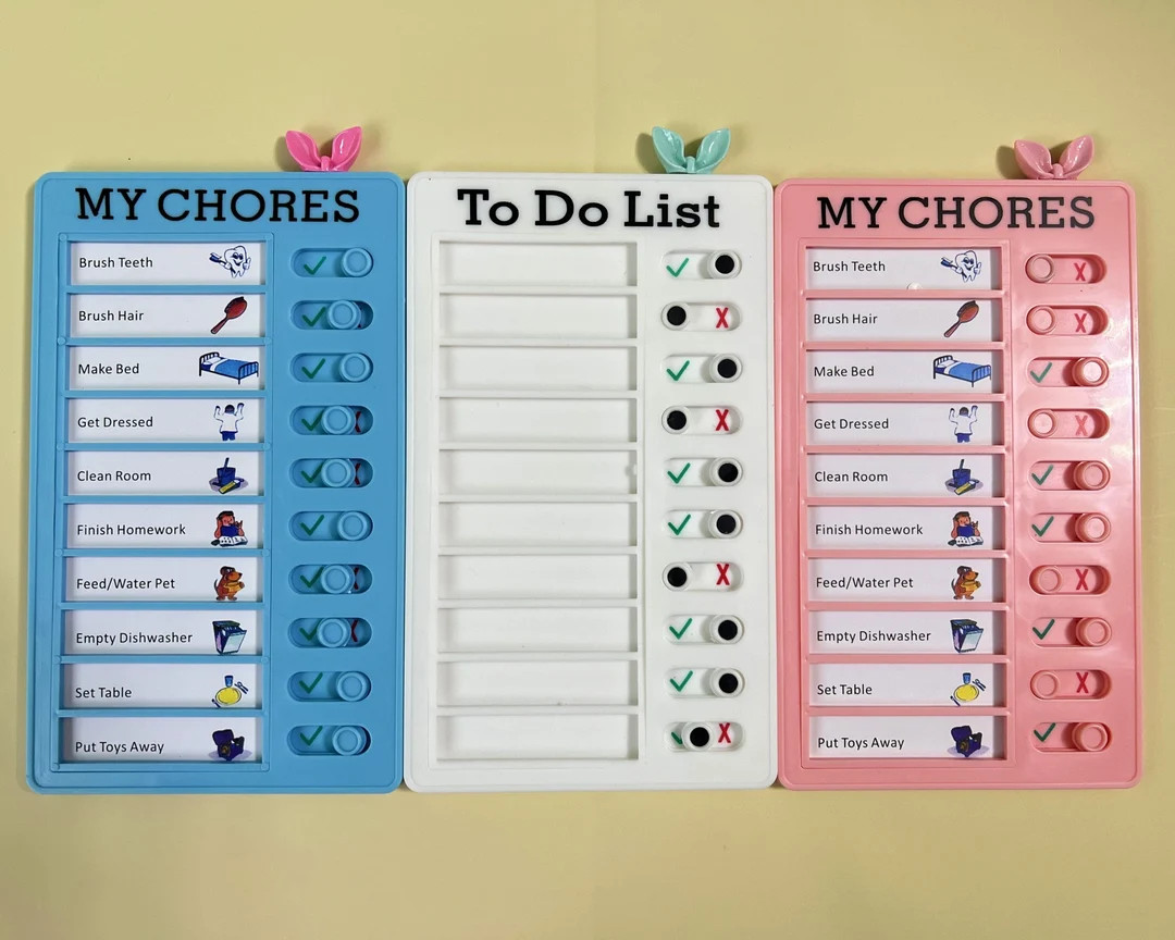 Replaceable Personalized Checklist Board for Kids-custom to Do List Slid Board for Students-child... | Etsy (US)