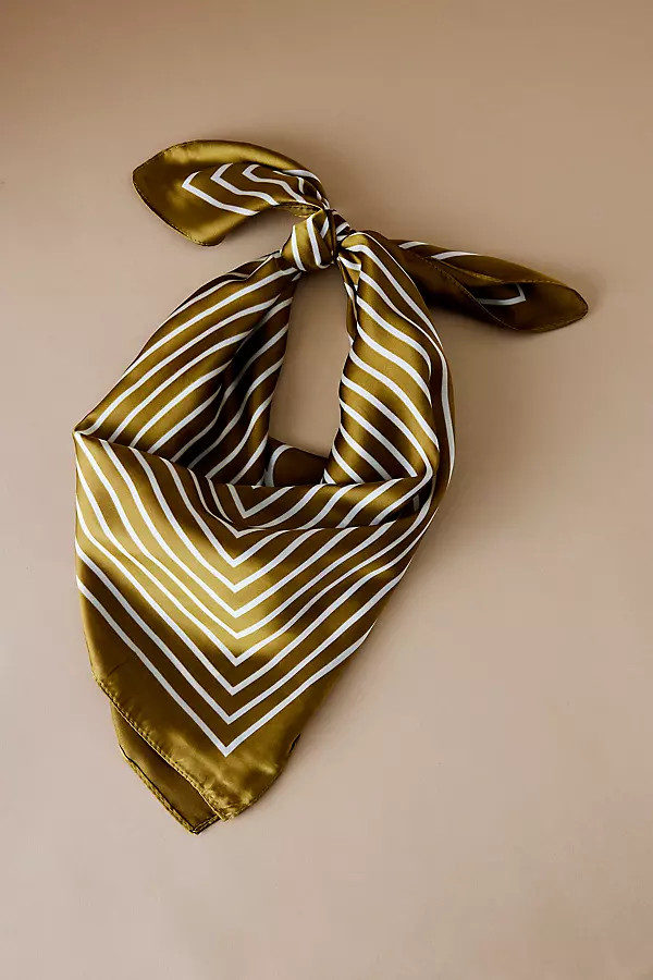 Stripe Satin Headscarf | Anthropologie (UK)