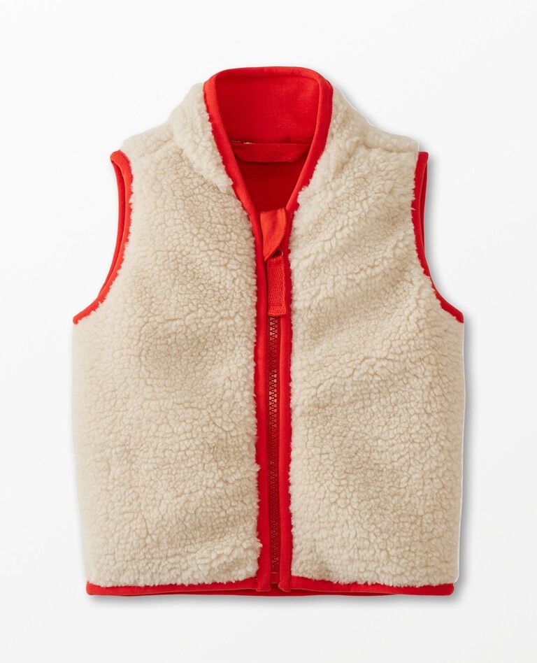 Baby Faux Shearling Vest | Hanna Andersson