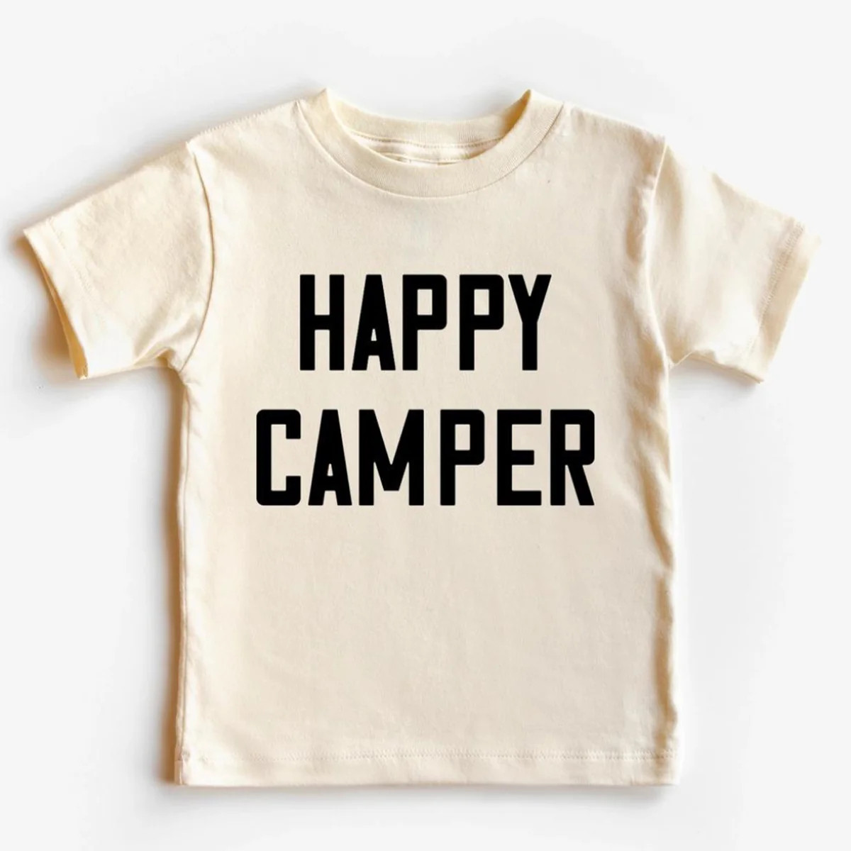 Kid's Graphic Short Sleeve Tee, Happy Camper | SpearmintLOVE