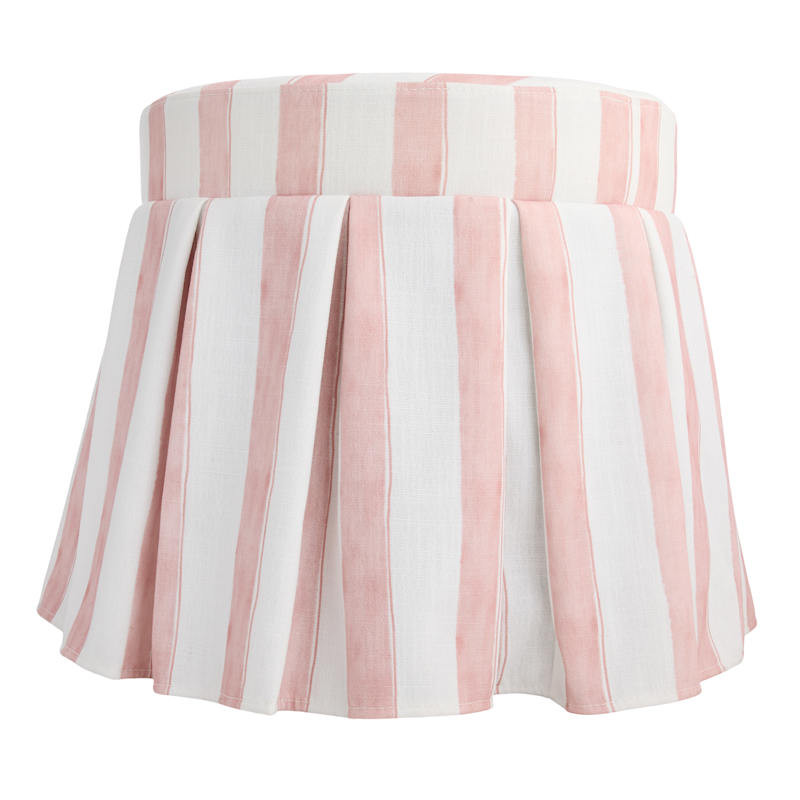 Angelina Ottoman, Pink Stripe | At Home