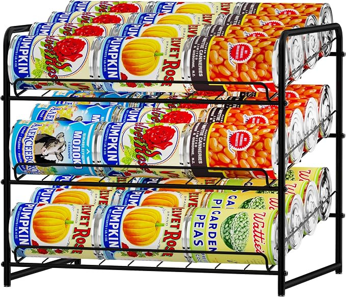 Simple Trending Can Rack Organizer, Stackable Can Storage Dispenser for Kitchen Cabinet or Pantry... | Amazon (US)