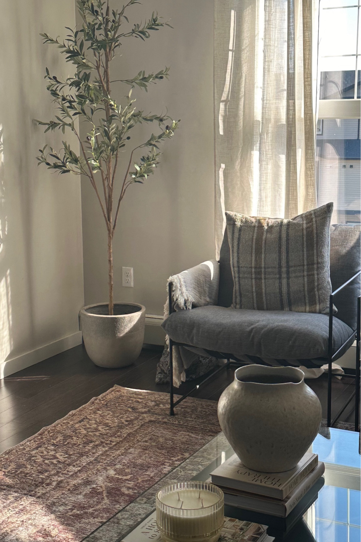 my living room decor 
Arm chairs are urban barn 
pots are homesense 

#LTKcanada #LTKhome #LTKstyletip