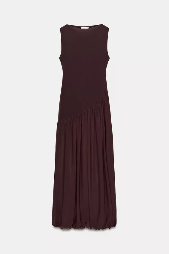 VOLUMINOUS MIDI DRESS | Zara US