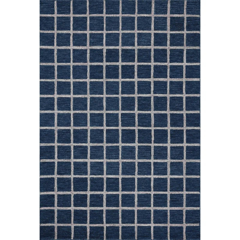 Chris Loves Julia x Loloi Polly Navy / Silver Area Rug | Wayfair North America