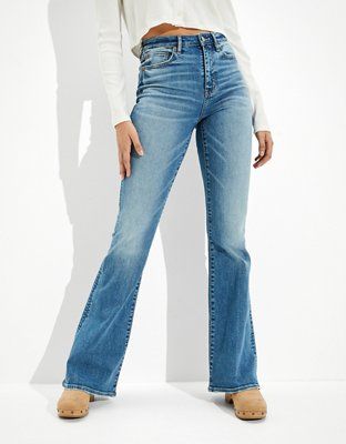 AE Ne(x)t Level Super High-Waisted Flare Jean | American Eagle Outfitters (US & CA)