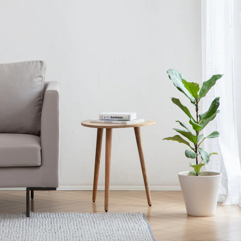 Baird Solid Wood 3 Legs End Table | Wayfair North America