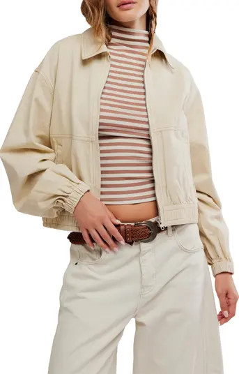 Free People Birdie Cotton Bomber Jacket | Nordstrom | Nordstrom
