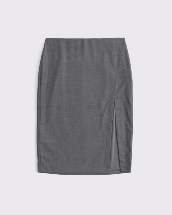 Women's Mid Rise Pencil Midi Skirt | Women's Bottoms | Abercrombie.com | Abercrombie & Fitch (US)