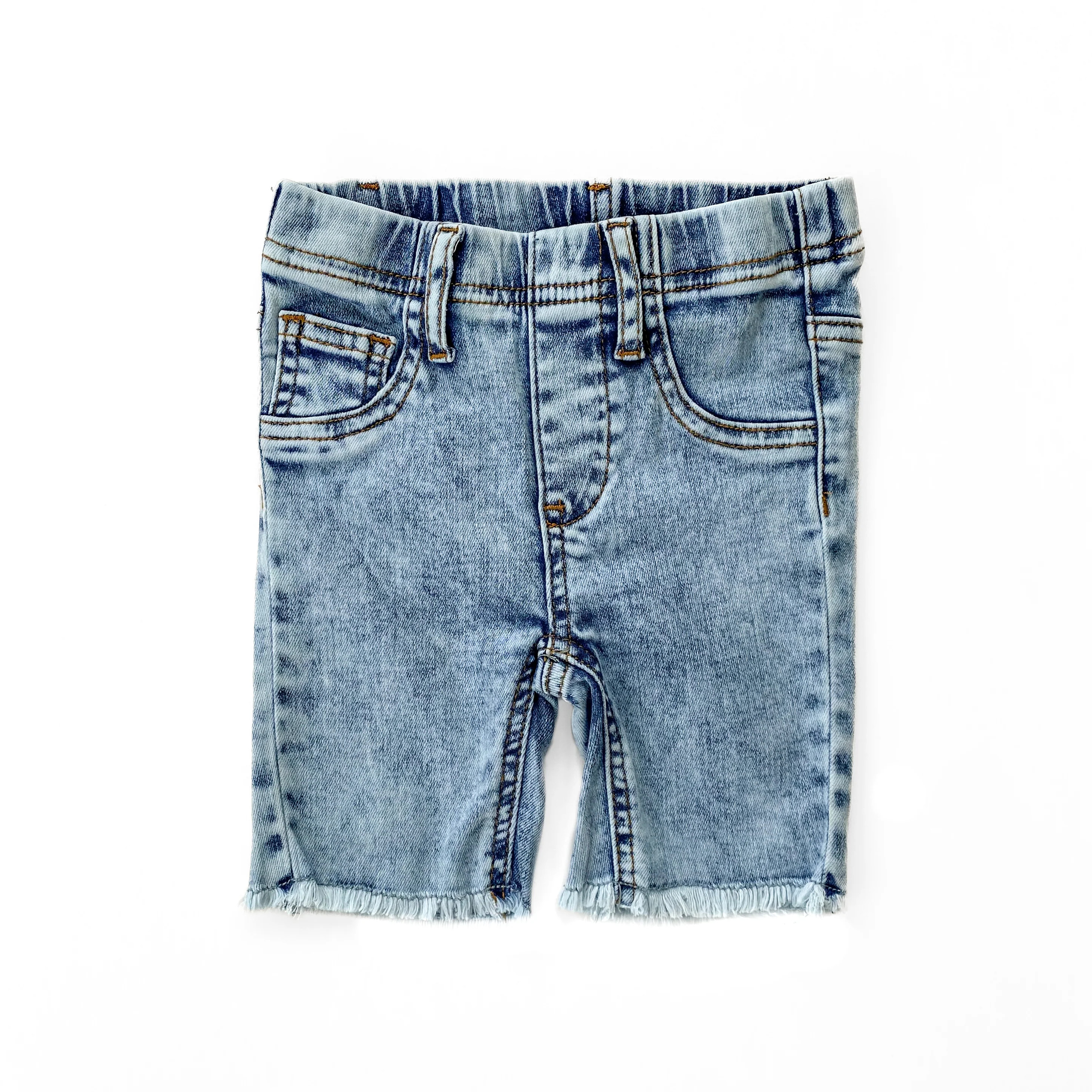 DENIM SHORTS - MIDWASH | LENOX JAMES