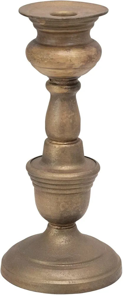 Creative Co-Op Metal Taper Holder, Antique Brass Finish | Amazon (US)