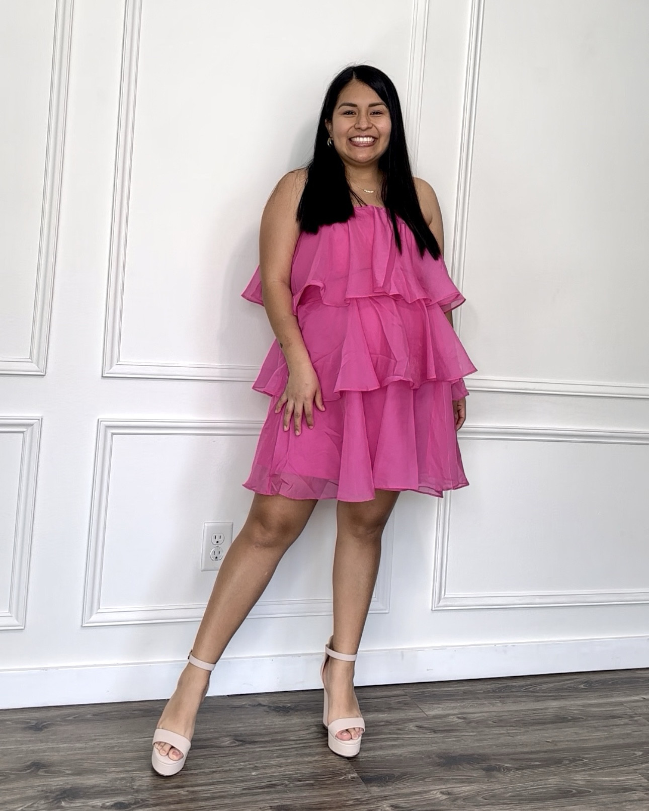 Abercrombie spring dresses 
Pink mini dress : M regular
White midi dress: S petite
Black & white dress: M regular

#bumpstyle #pregnancystyle #bumpfriendly 

#LTKBump #LTKSeasonal #LTKSaleAlert
