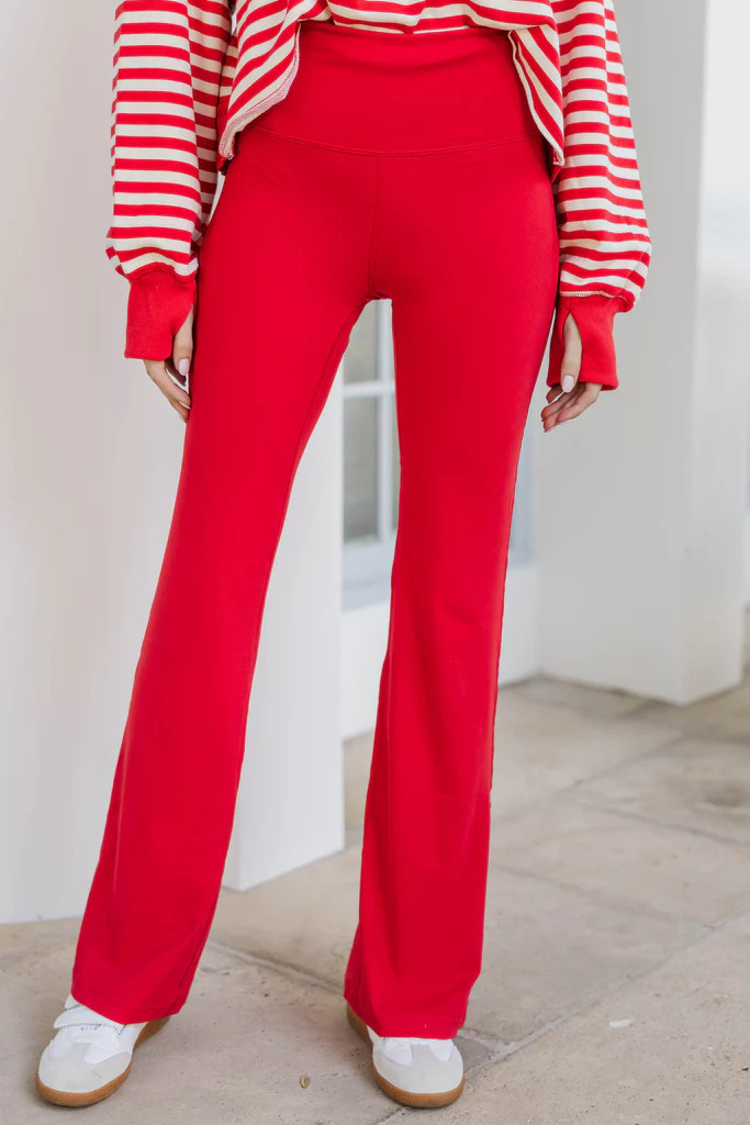 Grab & Go Red Leggings | The Mint Julep Boutique