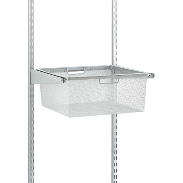 Platinum Elfa classic 18" Mesh Hanging Drawers & Frame | The Container Store