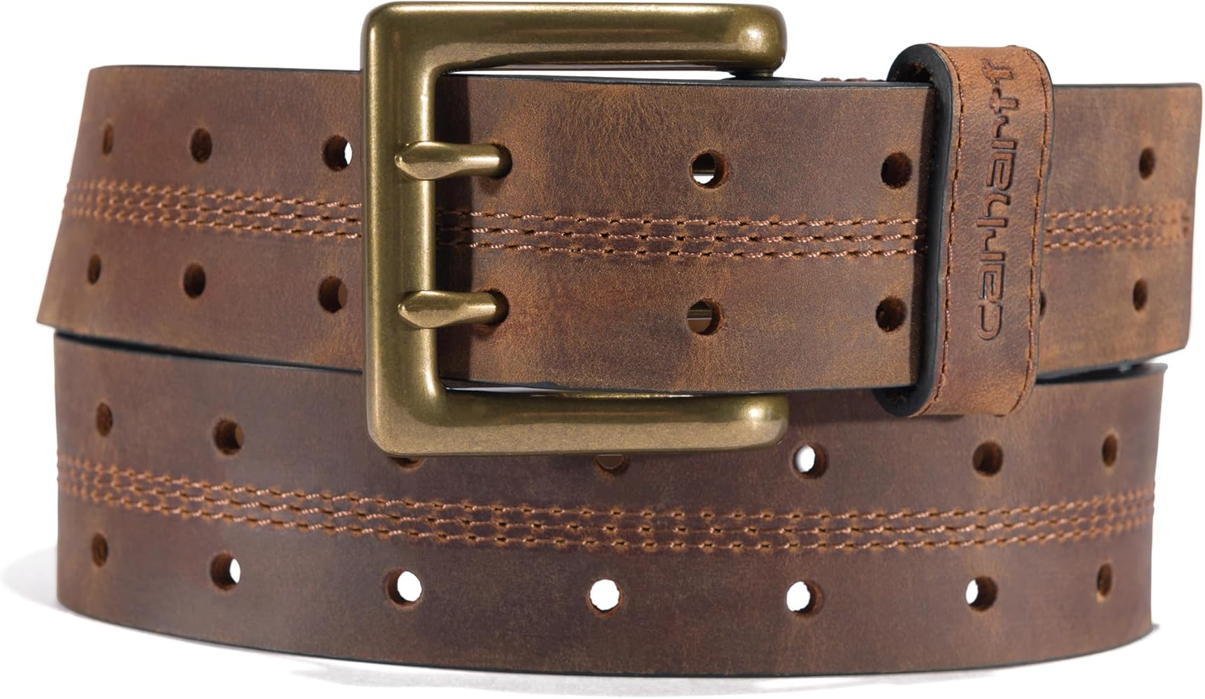 Carhartt Casual Perf Belt for Men, Available in Multiple Styles, Colors & Sizes, Saddle Leather D... | Amazon (US)