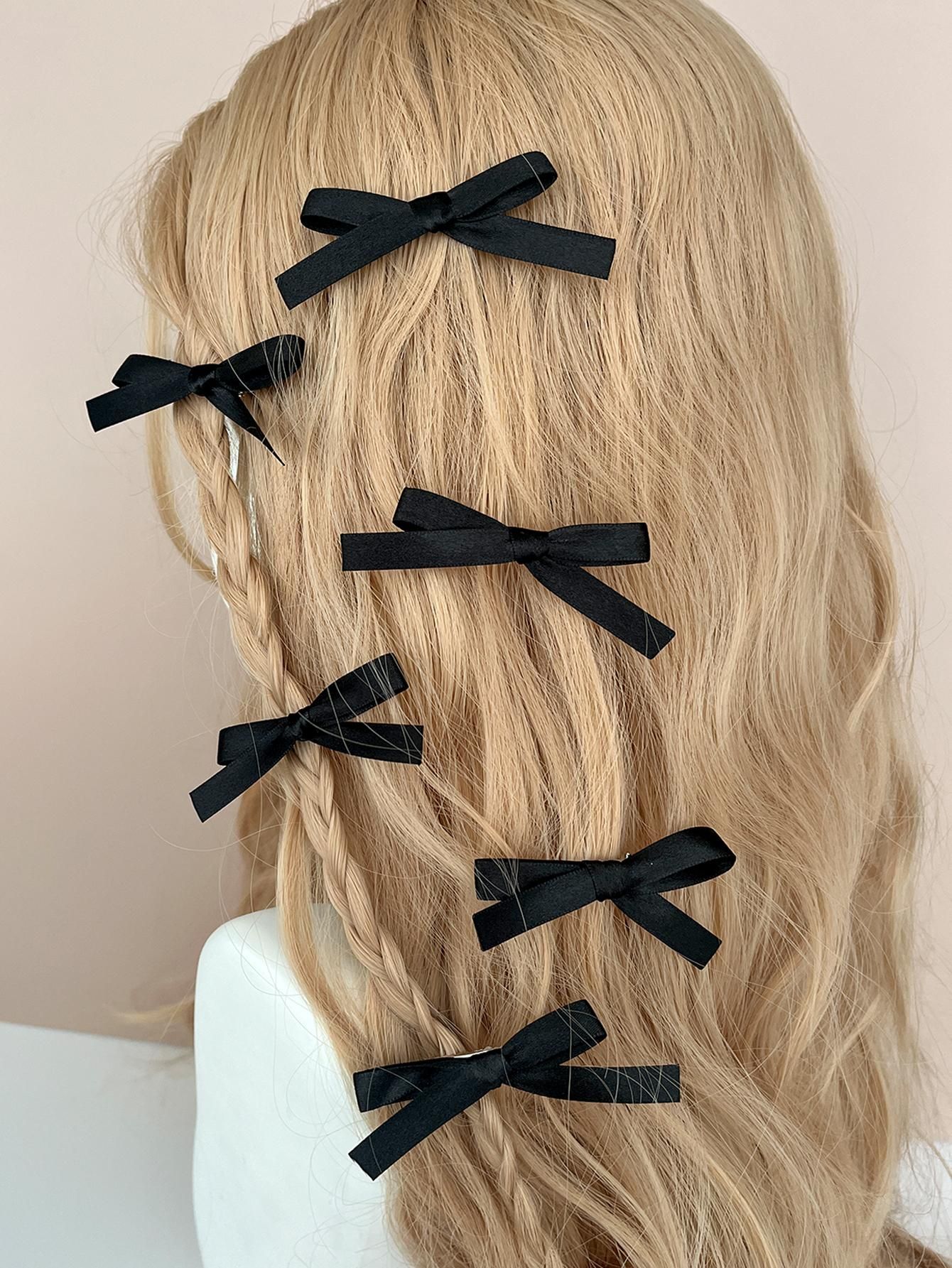 6pcs Women Bow Decor Hair Clip For back to school | SHEIN