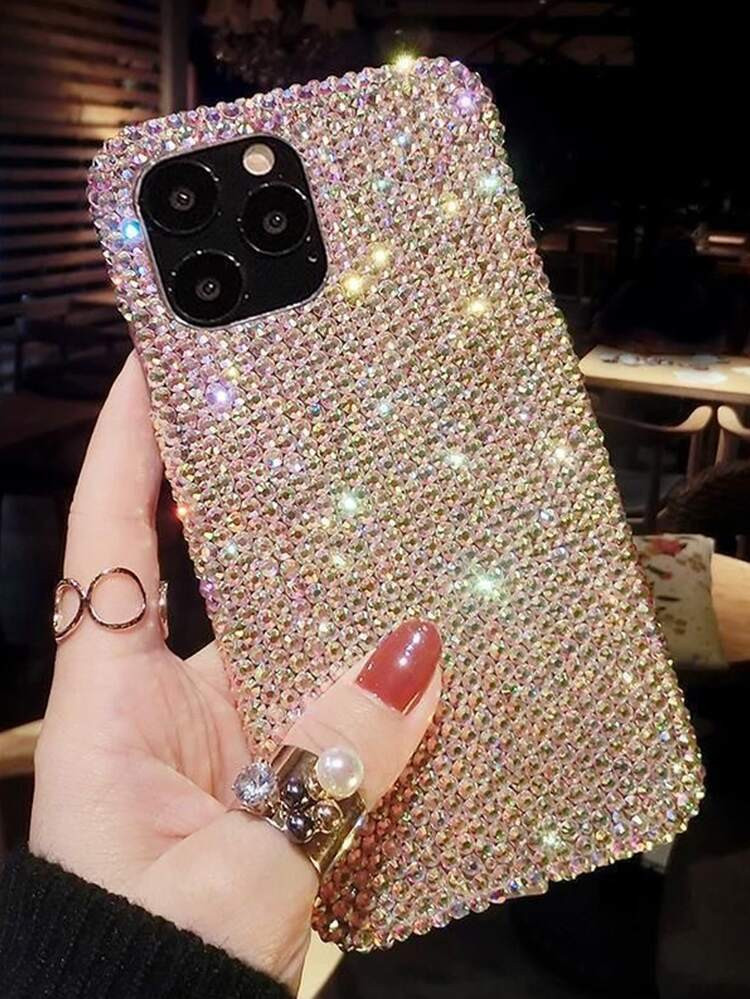 Rhinestone Decor Diamond Phone Case | SHEIN