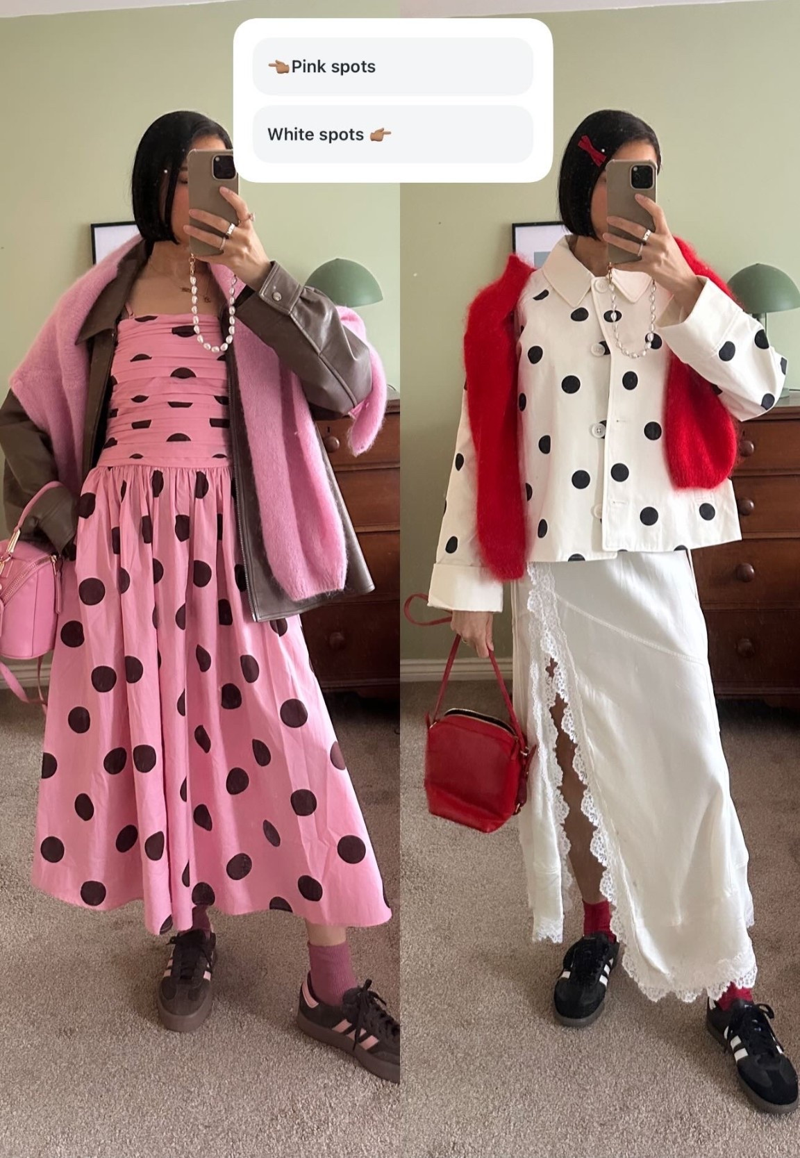 Polka dot spring outfits 🤍❤️

#LTKwedding #LTKspring #LTKdresses