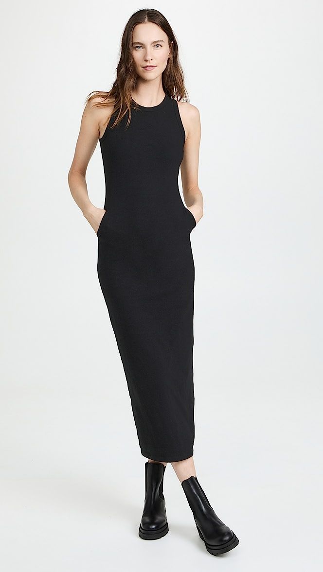 Long Brushed Jersey Tank Pocket Dress | Shopbop