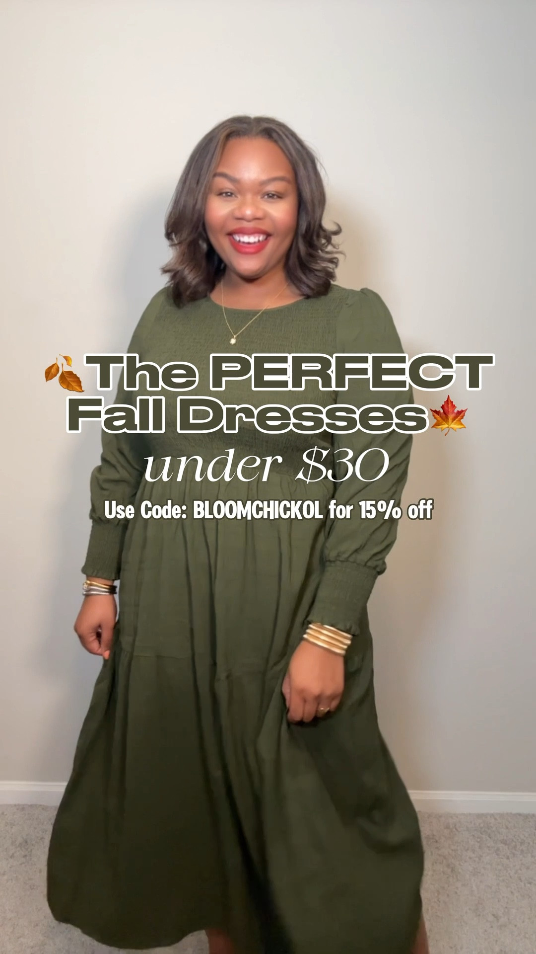 The PERFECT fall dresses from @bloomchic 🍂🍁🎃

#LTKTall #LTKMidsize #LTKPlusSize