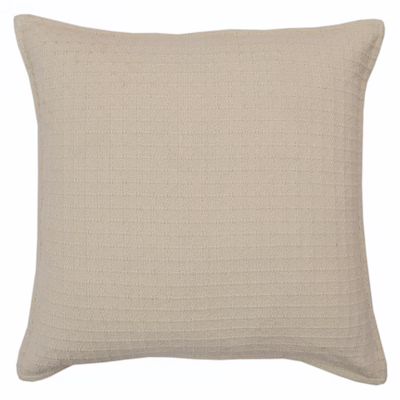 Origin 21  Waffle pillow cream 22-in x 22-in White Cotton Woven Indoor Decorative Pillow | Lowe's
