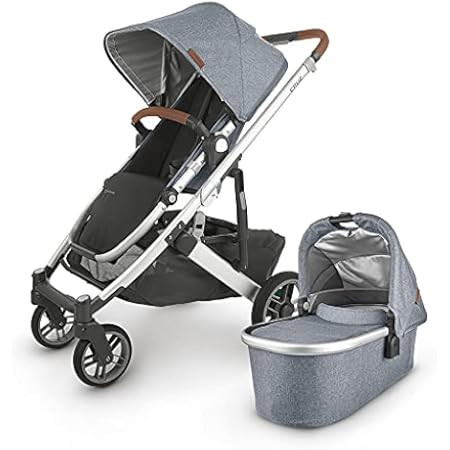 Vista V2 Stroller - Gregory (Blue Melange/Silver/Saddle Leather) | Amazon (US)