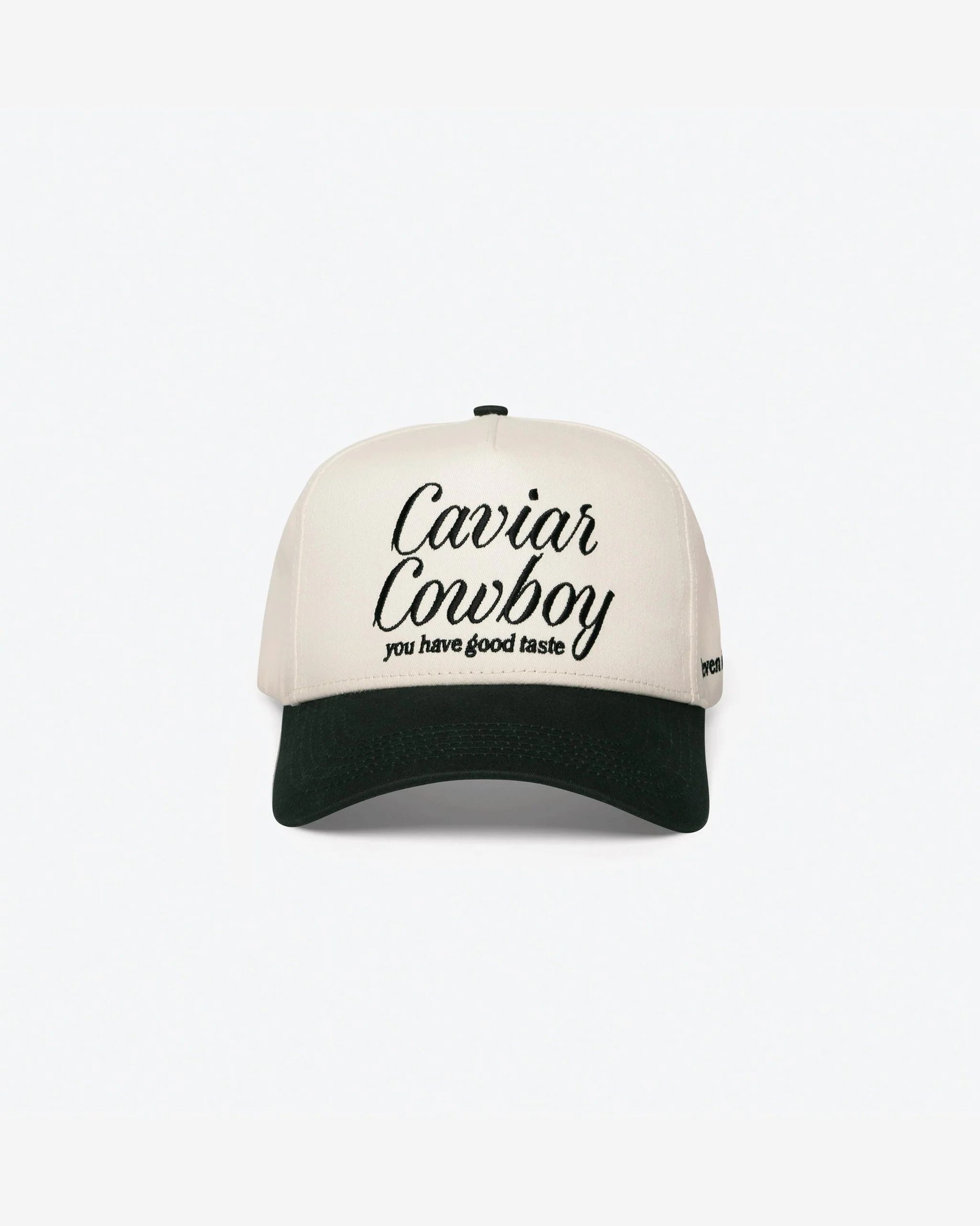 Caviar Cowboy Cap (Beige & Black) | Eleven Eleven