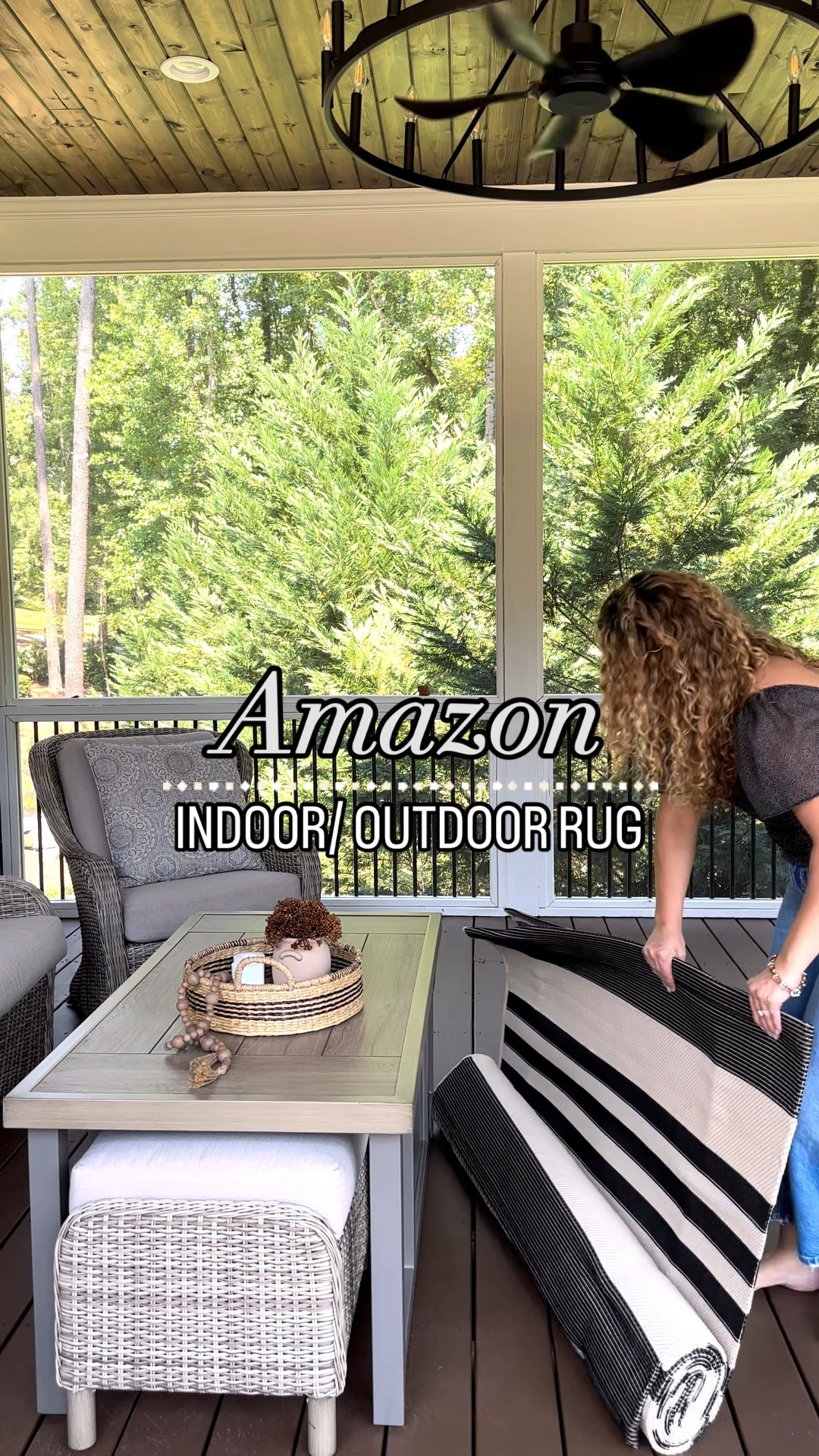 Loving our new screened porch rug. It’s the perfect outdoor rug, but would be soft and cozy enough for inside too. 

#LTKhome #LTKSeasonal