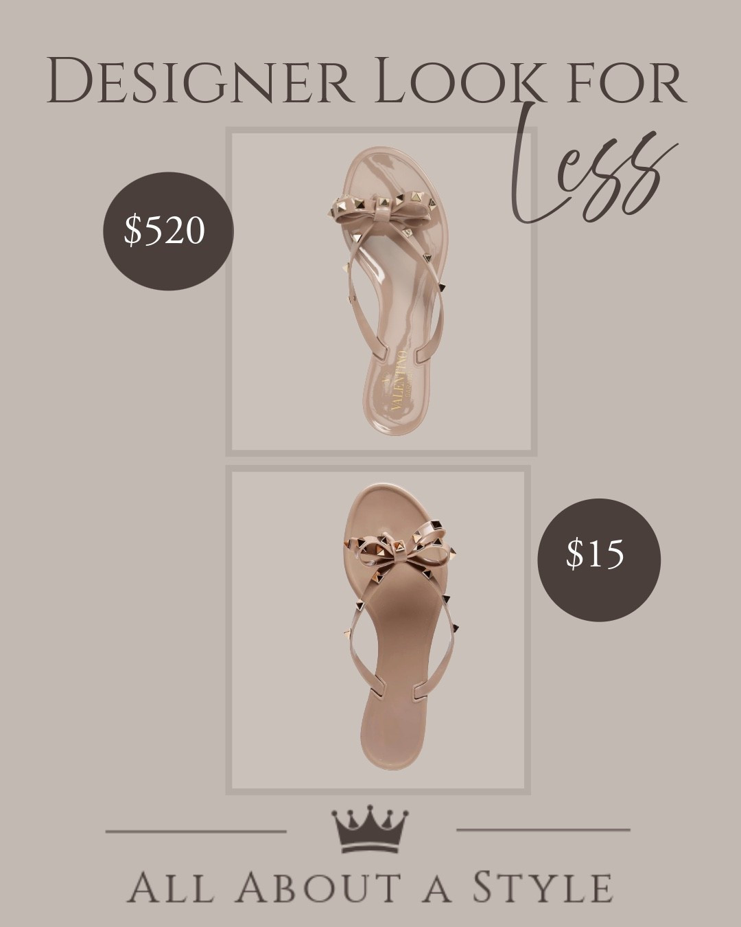 Designer look without the designer price tag. 
These jelly rockstud flip flops are giving major luxe vibes.

Same chic summer aesthetic, same elevated look. 

Which one would you buy? 

Tap to shop before these beauties sell out! 💕

#LTKStyle #AmazonFashion #DesignerLookForLess #AmazonFinds #SummerSandals #FashionFinds #LuxuryForLess #VacationStyle #SummerOutfits #AffordableFashion #BeachStyle #ResortWear #StyleInspo #OOTD #FashionInfluencer #TrendAlert #SandalSeason #AmazonDeals #FlipFlopStyle #MomStyle #ChicStyle #NeutralStyle #ViralFashion #DailyLook