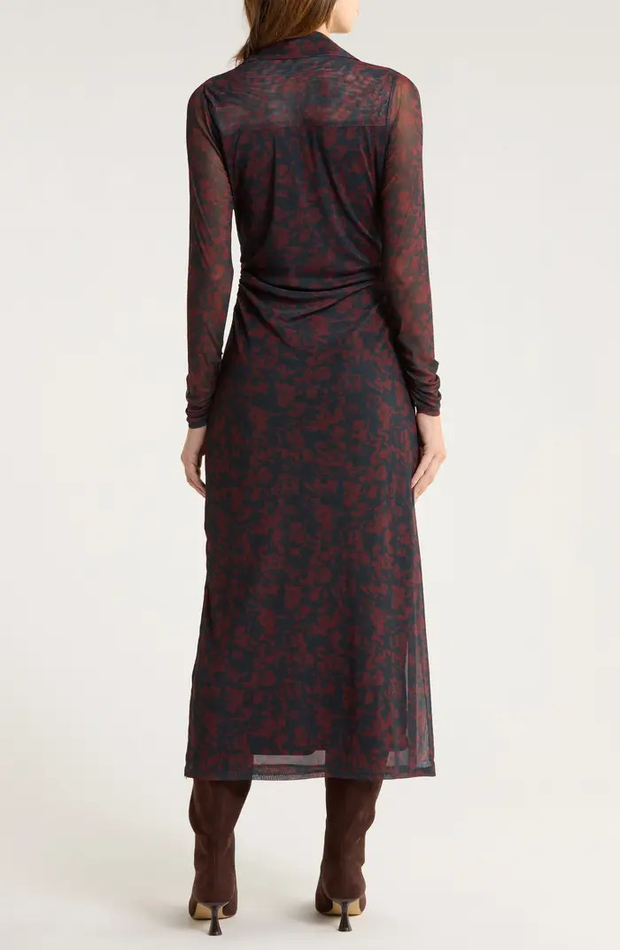 Madewell Long Sleeve Polo Midi Dress | Nordstrom | Nordstrom