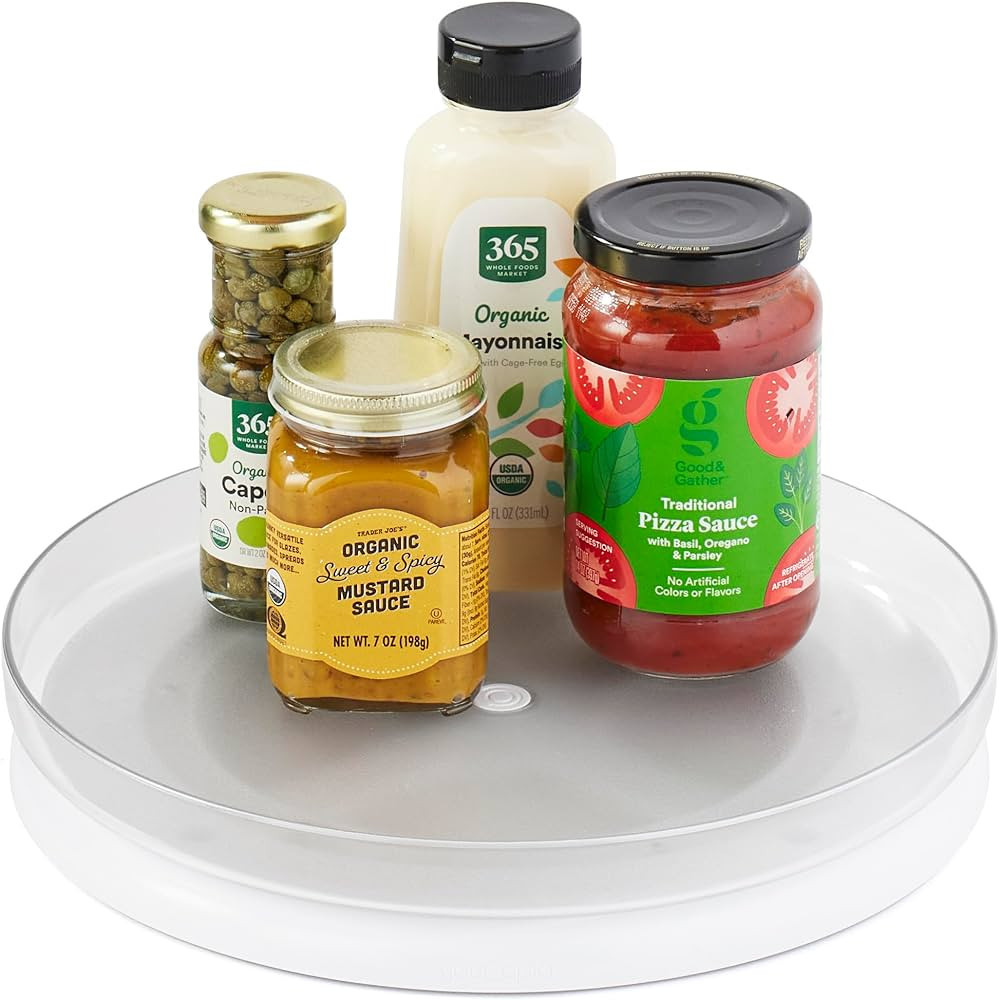 YouCopia FridgeView Fridge Turntable, Lazy Susan Organizer for Refrigerator Storage, 11” , Whit... | Amazon (US)