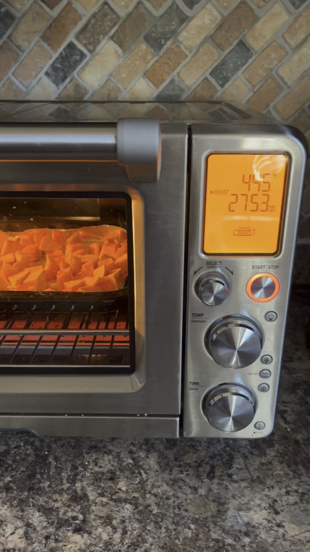 This Breville Smart Oven Air Fryer Pro does everything from toasting to roasting. 

With 13 different functions to choose from, you can bake casseroles, make a frozen pizza, toast bread, proof dough, dehydrate fruit, reheat leftovers, and broil a steak. 

I use it every day!

I also listed a few Breville models in different price ranges.

#LTKhome #LTKVideo #LTKMostLoved