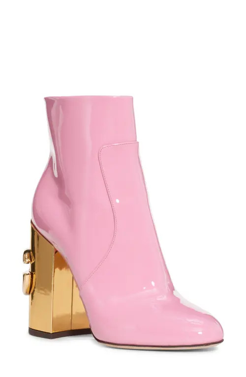 Dolce & Gabbana Valley DG Karol Heel Boot in Pink at Nordstrom, Size 5Us | Nordstrom