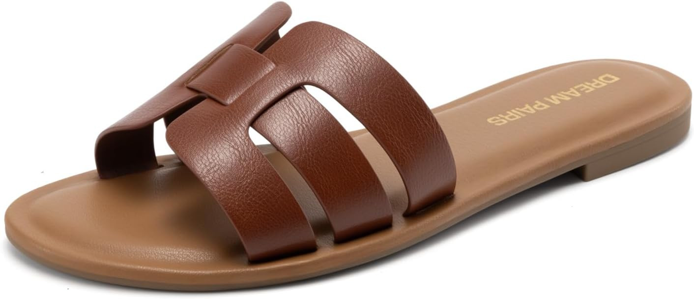 DREAM PAIRS Women's Dressy Slide Sandals Slip-on Comfortable Slides Fashion Casual Open Toe Summe... | Amazon (US)