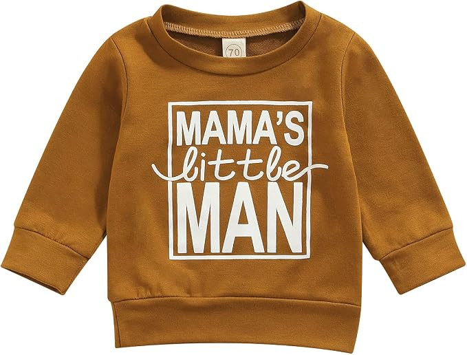Newborn Baby Boys Girls Toddler Sweatshirt Pullover Long Sleeve Top Shirt Letter Sun Printed Cott... | Amazon (US)