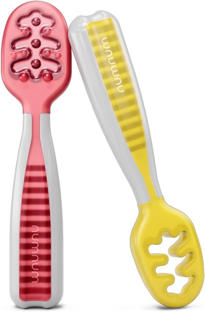 NumNum Baby Spoons Set, Pre-Spoon GOOtensils for Kids Aged 6+ Months - First Stage, Baby Led Wean... | Amazon (US)