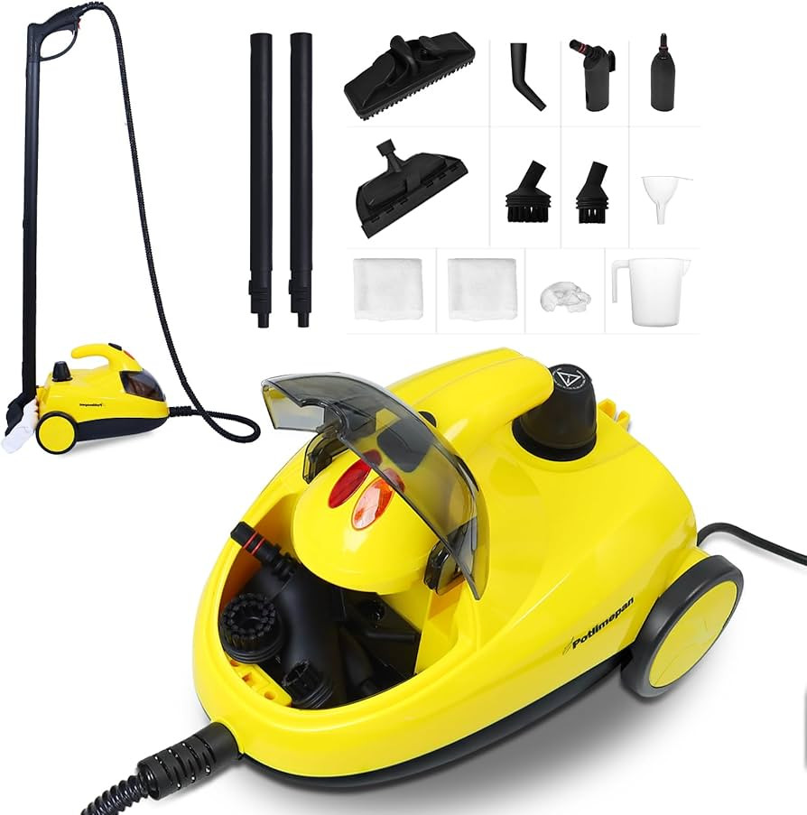 1500 watt Deep Steam Cleaner with Attachments,Portable Steam Cleaner,Upholstery Steam Cleaner,Ste... | Amazon (US)