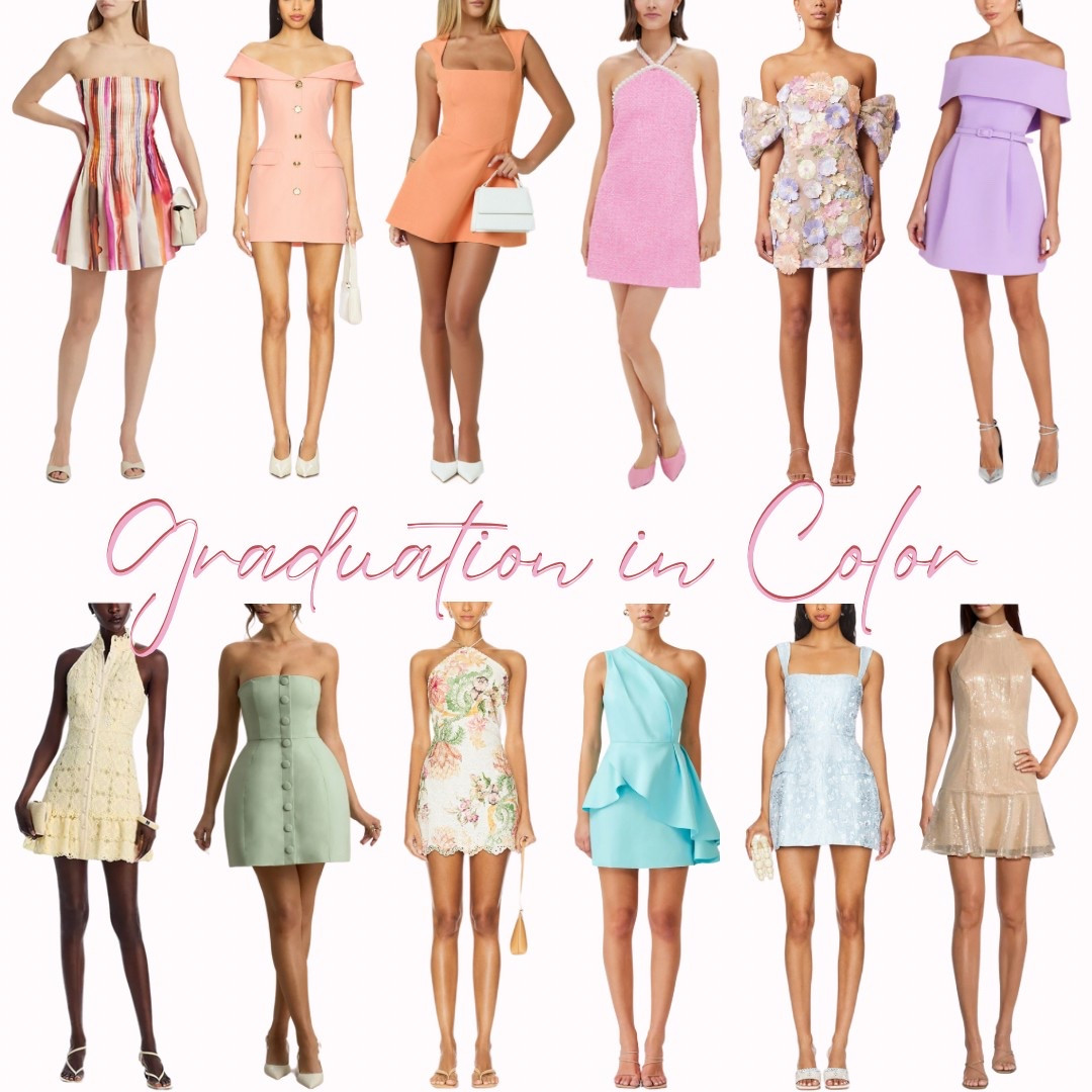 ConGRADulations Graduates! We are approaching grad season. Here are a few of my colorful graduation dress ideas. 🎓💐💘

#graduation #dress #graduationdress #2025 #highschool #college #colorful #dress #minidress #spring #summer

#LTKStyleTip #LTKOver40 #LTKSeasonal