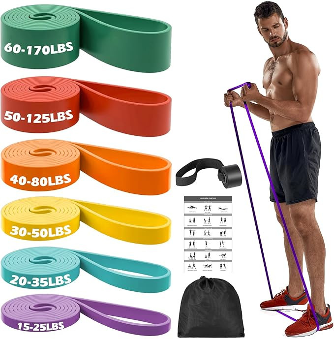 Zacro Resistance Bands Set with Door Anchor, Heavy Duty Pull Up Exercise Bands for Working Out, M... | Amazon (US)