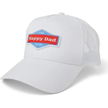 Happy Dad Trucker Hat Trendy Mens Hats with Breathable Mesh Back Snap Closure Birthday Gifts Snapback Cap | Walmart (US)