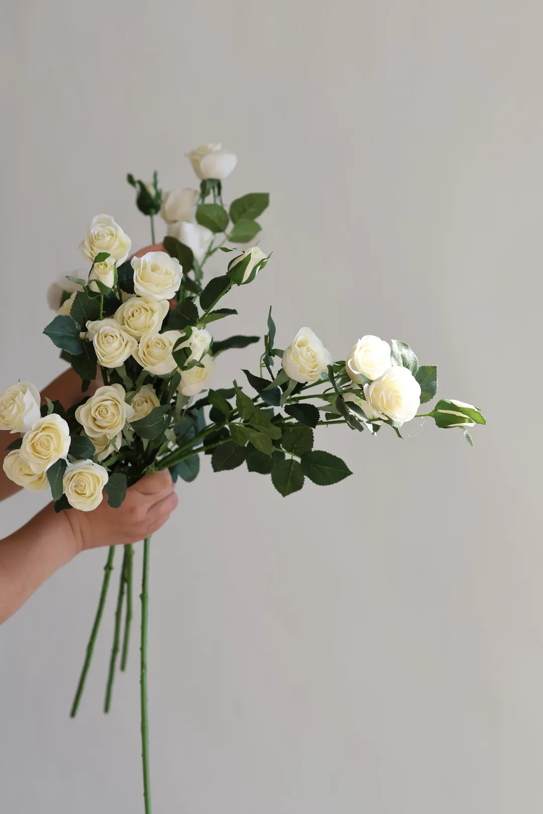 Ivory Cream Real Touch Rose Branch: DIY Floral Arrangement | Etsy (Global)